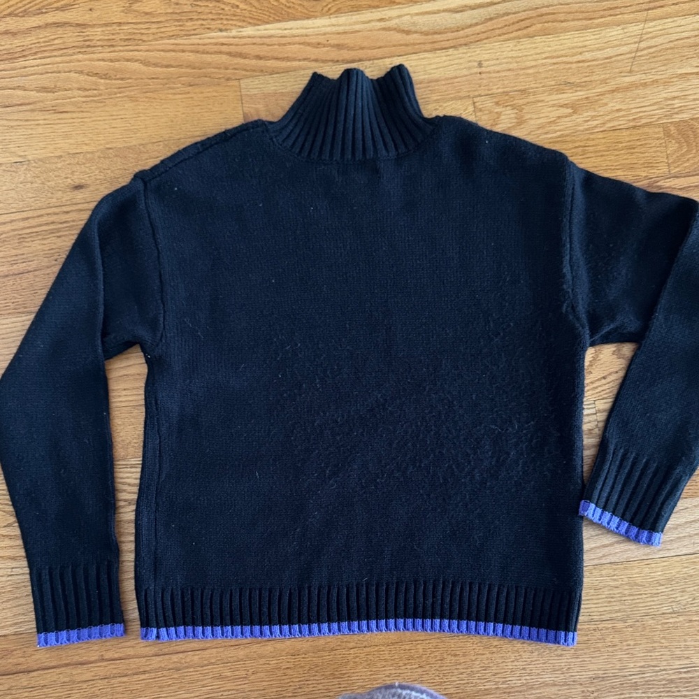 Juicy by Juicy Couture Black and Purple Turtleneck Sweater - Picture 6 of 8